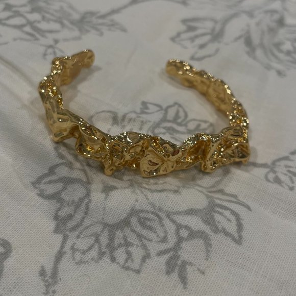 Gold Cuff Bracelet - Picture 2 of 2